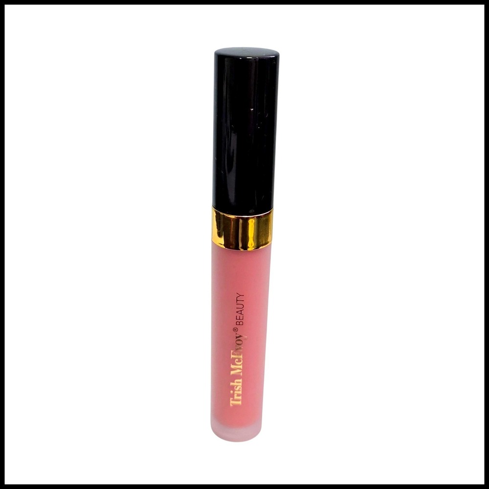 Trish McEvoy Beauty Lip Gloss GENTLE Light Pink High Shine Liquid Lipstick Full
